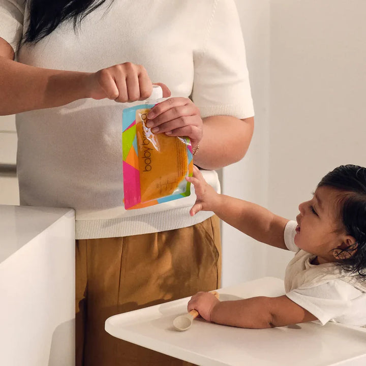 Baby Brezza Reusable Food Storage Pouches With Funnel Pack of 10 BRZ00207 at Zubaidas Online