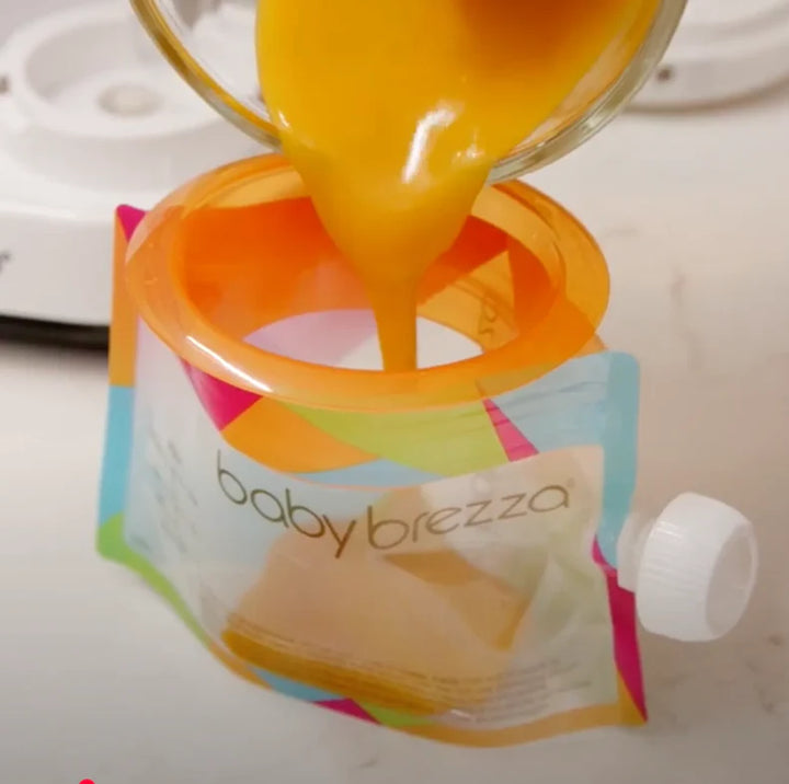 Baby Brezza Reusable Food Storage Pouches With Funnel Pack of 10 BRZ00207 at Zubaidas Graco Babyshop
