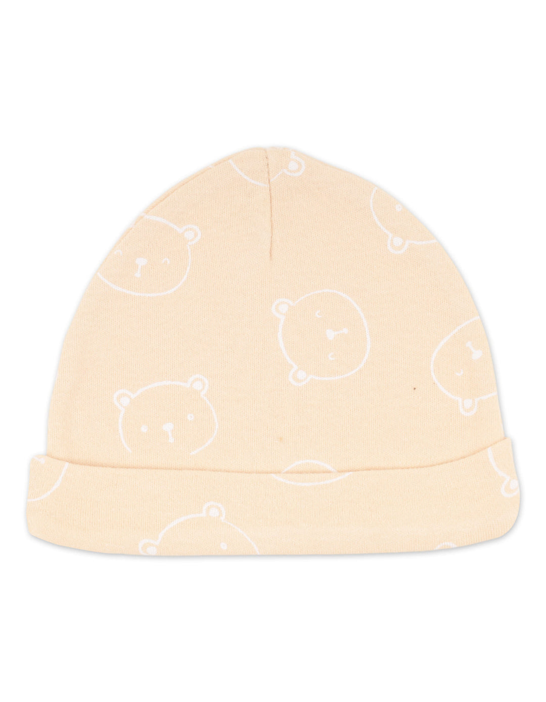 Baby Cap Pack of 3 Bear Beige at Zubaidas
