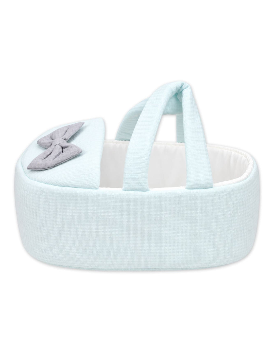 Baby Carry Crib Elegant Bow Mint Blue at Zubaidas