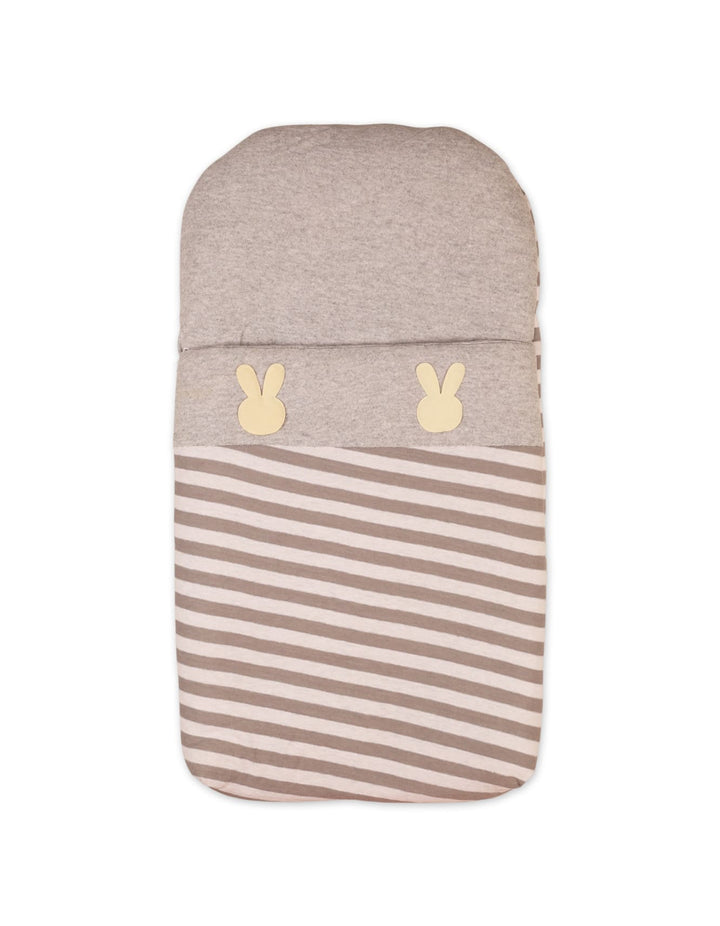 Baby Carry Nest Bambies Striped Bunny Grey at Zubaidas