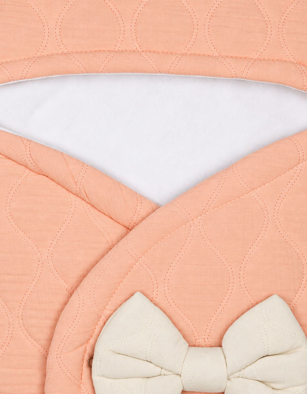 Baby Carry Nest Beige Bow Peach at Zubaidas Pakistan