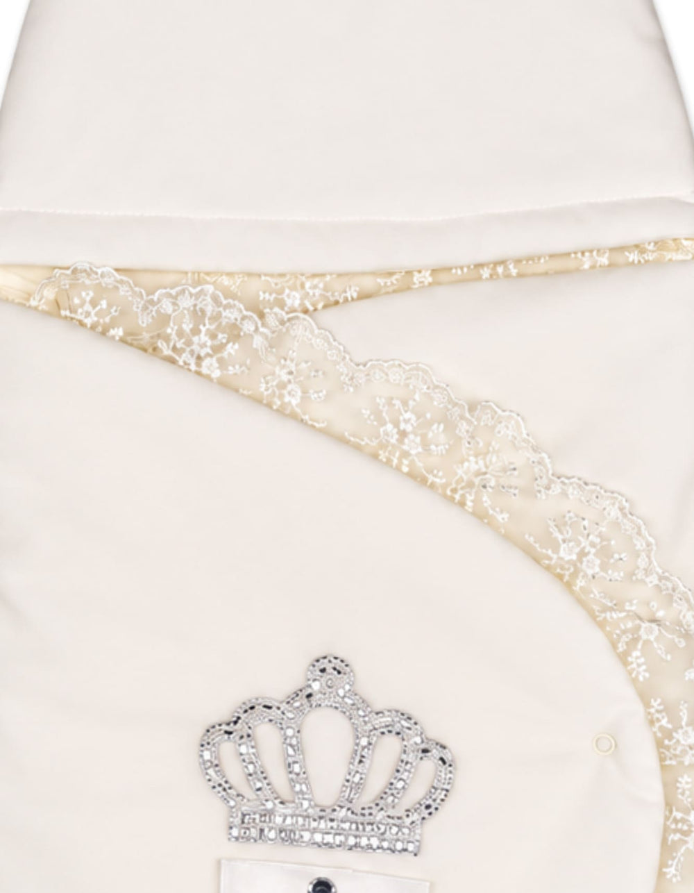 Baby Carry Nest Crown Applique White at Zubaidas Pakistan
