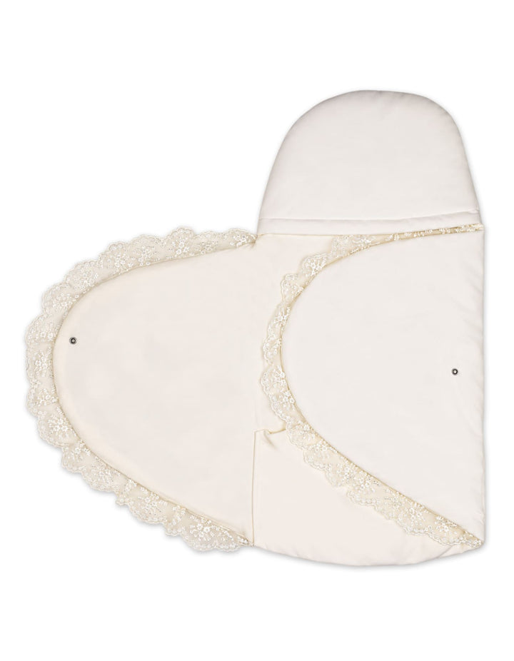 Baby Carry Nest Crown Applique White at Zubaidas Official Pakistan