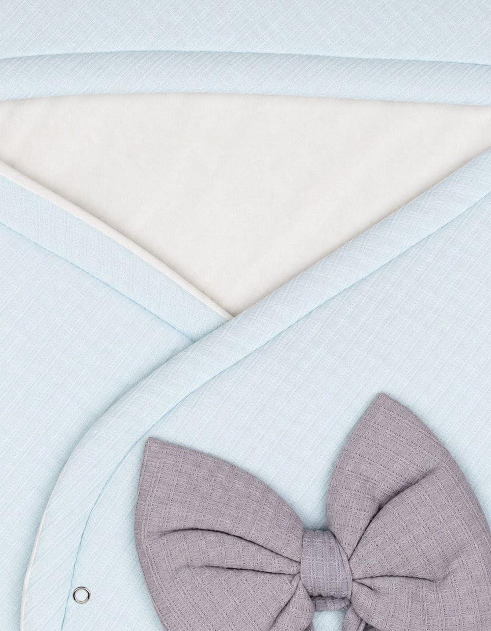 Baby Carry Nest Grey Bow Mint Green at Zubaidas Official Pakistan