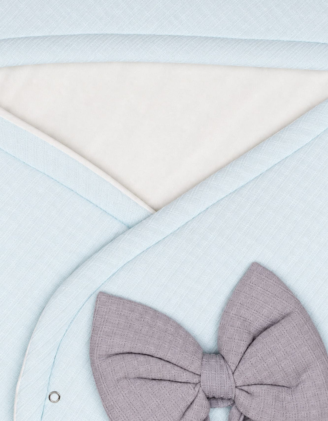 Baby Carry Nest Grey Bow Mint Green at Zubaidas Official Pakistan