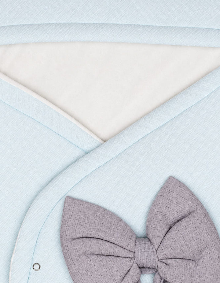Baby Carry Nest Grey Bow Mint Green at Zubaidas Official Pakistan