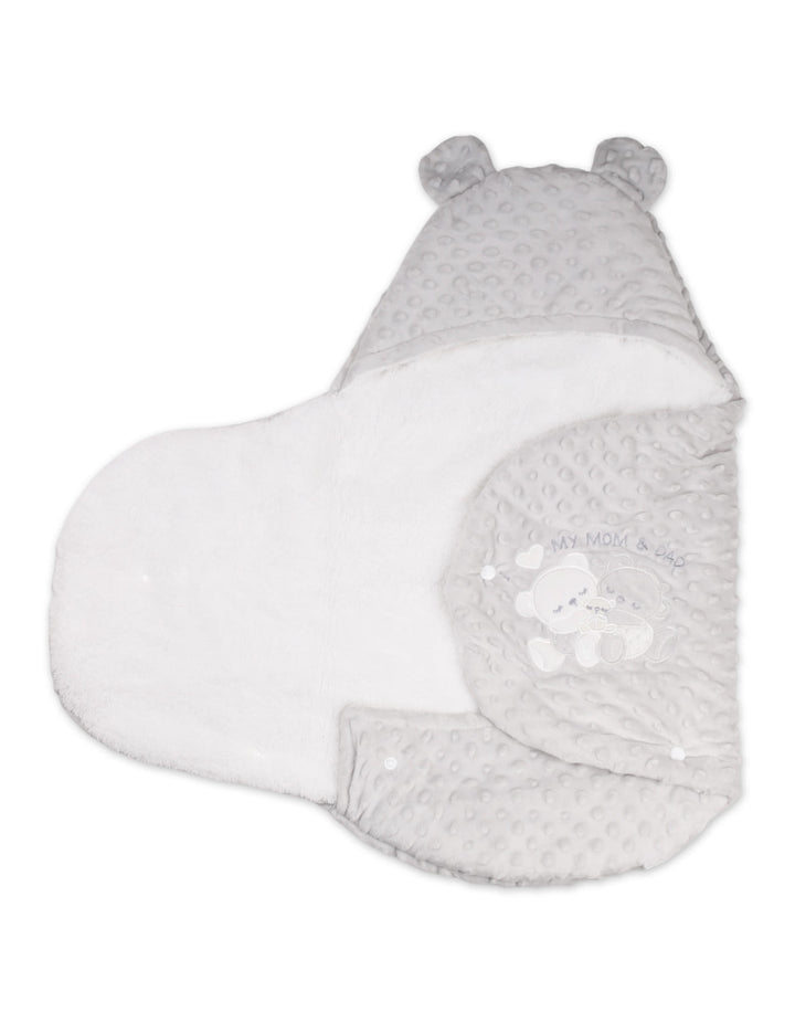 Baby Carry Nest Hooded Bear Theme Grey at Zubaidas Online Pakistan