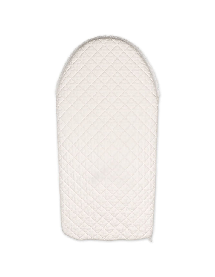 Baby Carry Nest Quilted Pattern Crown Applique and Bow white at Zubaidas The Baby Kids and Moms Store in Pakistan