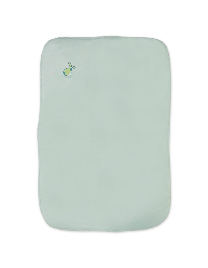Baby Changing Sheet Bambies Marine Green Whale at Zubaidas