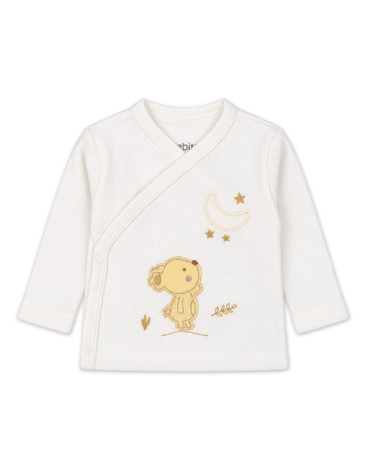 Baby Clothing Gift Set 5 Pcs Bear and Moon Off White at Zubaidas Official Pakistan
