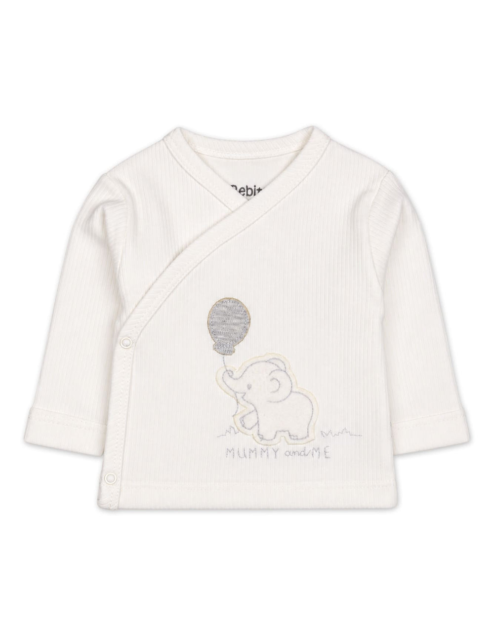 Baby Clothing Gift Set 5 Pcs Elephant and Balloon White and Grey at Zubaidas Official Pakistan