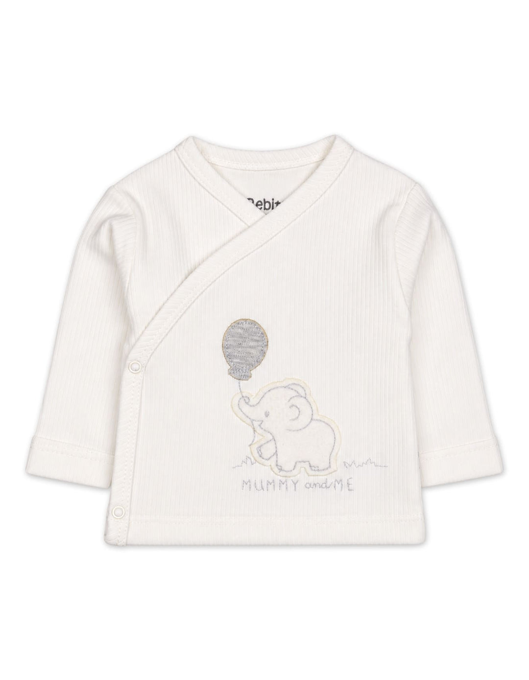 Baby Clothing Gift Set 5 Pcs Elephant and Balloon White and Grey at Zubaidas Official Pakistan