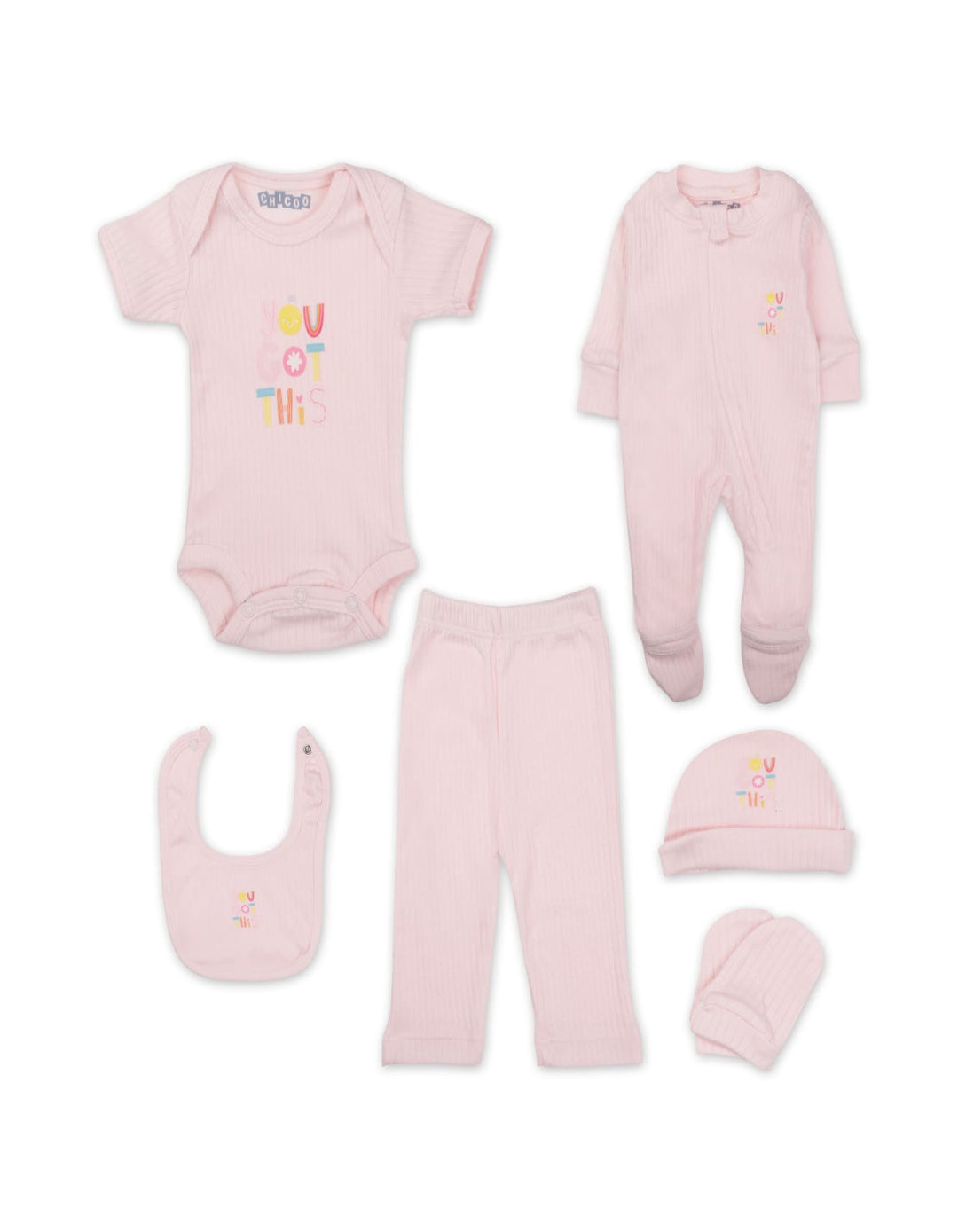 Baby Clothing Gift Set 6 Pcs You Got This Peach at Zubaidas