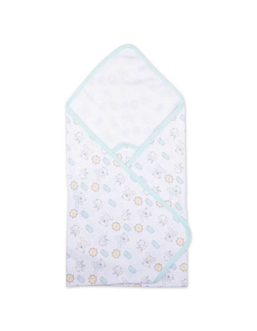 Baby Clothing Gift Set 7 Pcs Hello Little One Mint Green and White at Zubaidas Official Pakistan