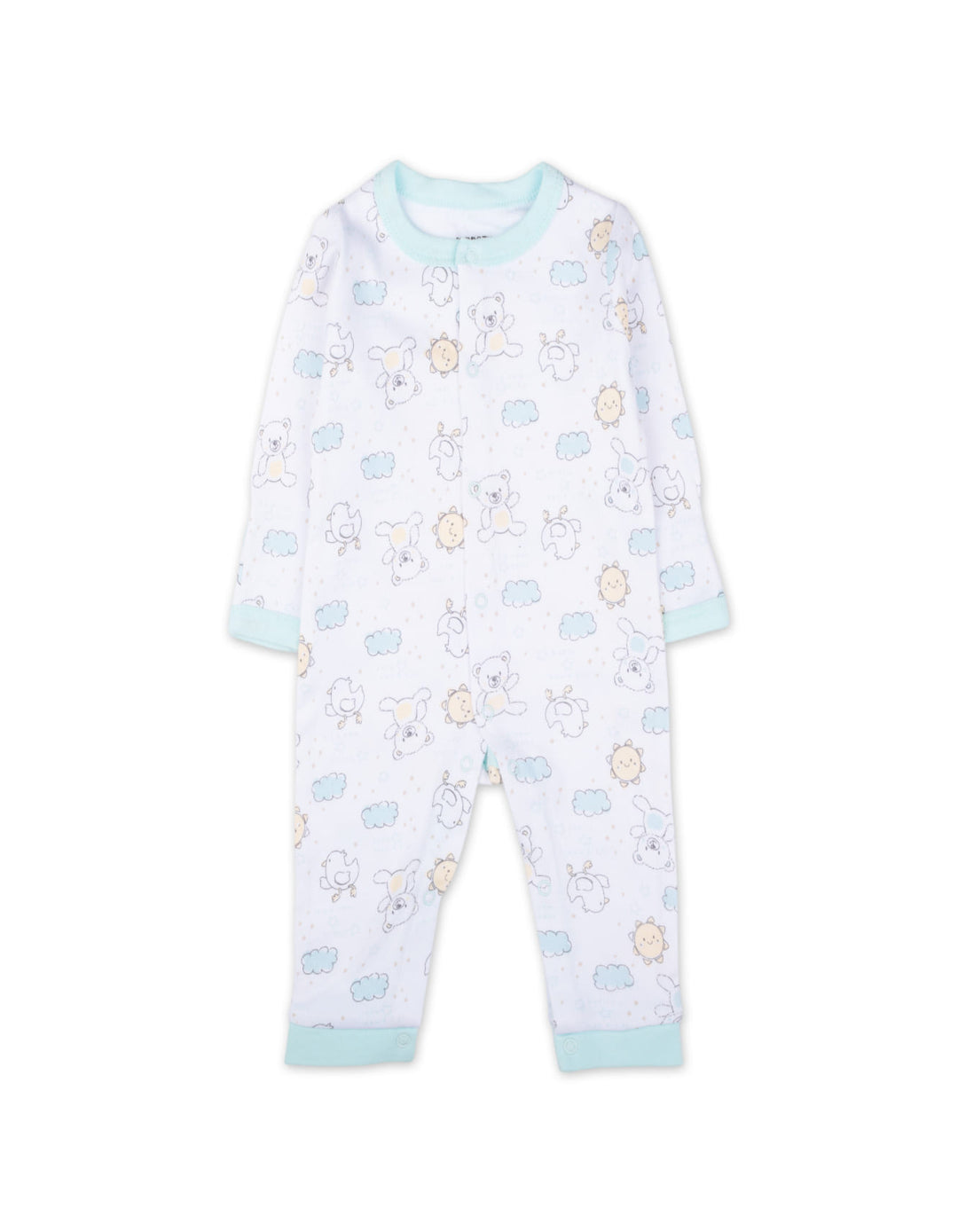 Baby Clothing Gift Set 7 Pcs Hello Little One Mint Green and White at Zubaidas Online Pakistan