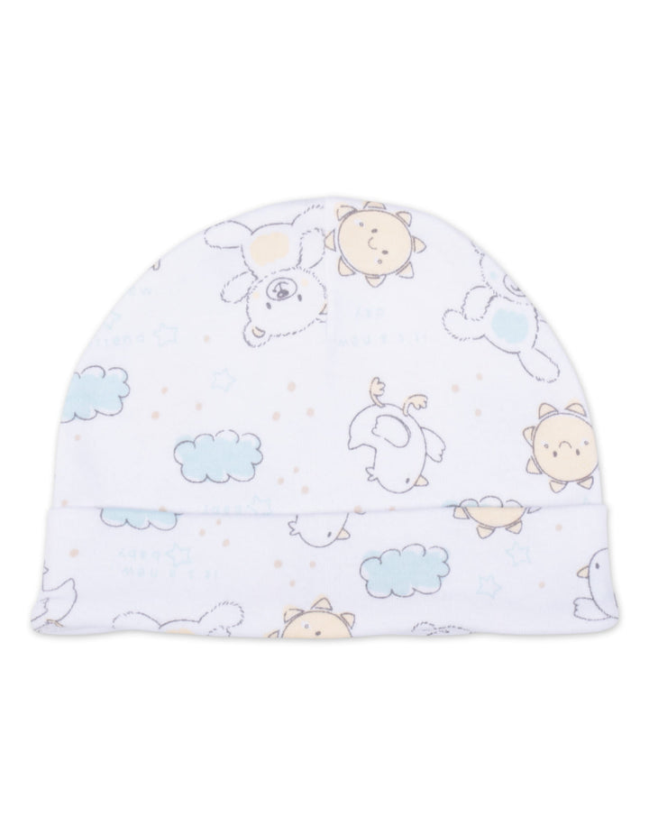 Baby Clothing Gift Set 7 Pcs Hello Little One Mint Green and White at Zubaidas Best Online Baby and Kids Shop in Pakistan