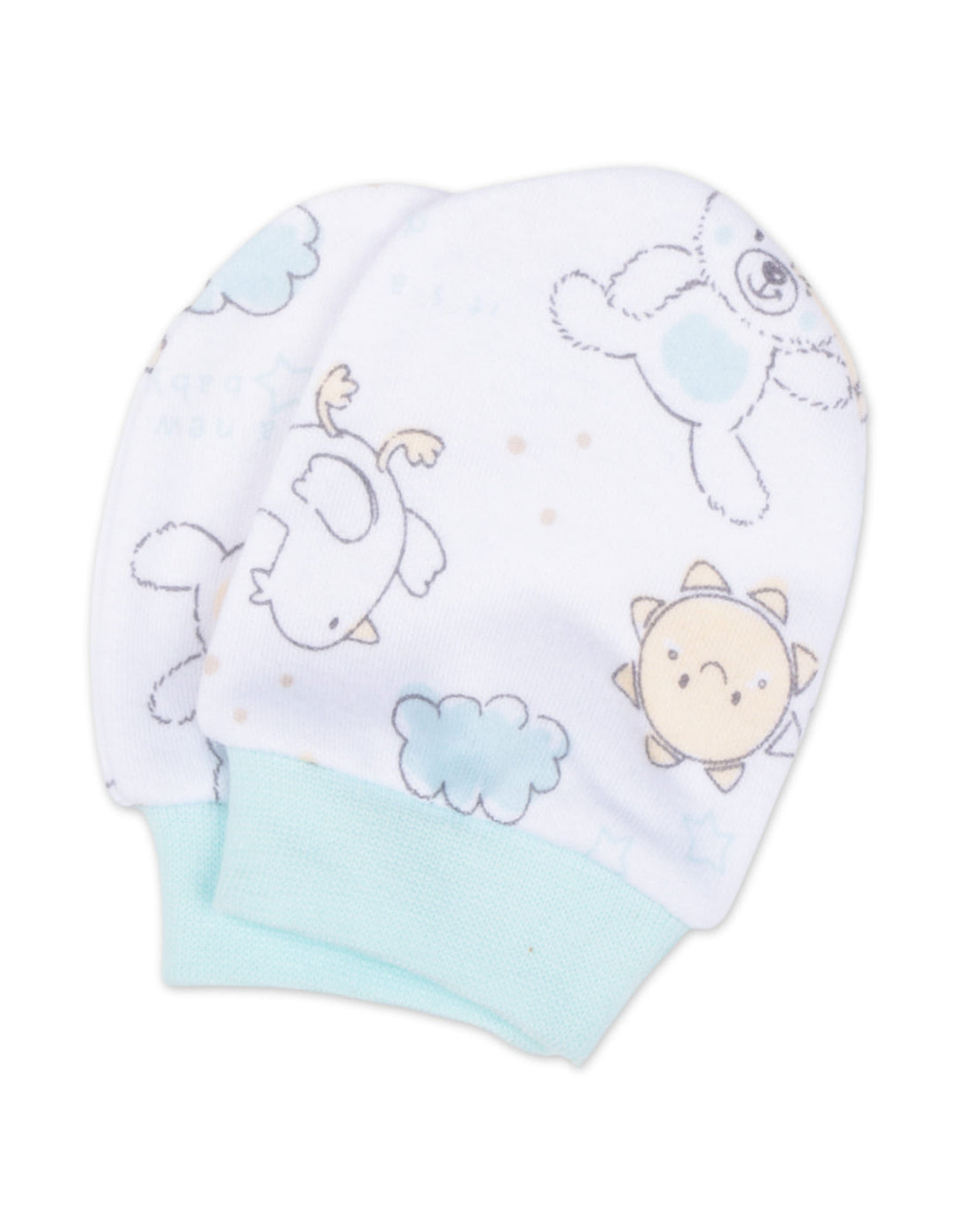Baby Clothing Gift Set 7 Pcs Hello Little One Mint Green and White at Zubaidas Most Trusted Baby and Kids Store in Pakistan