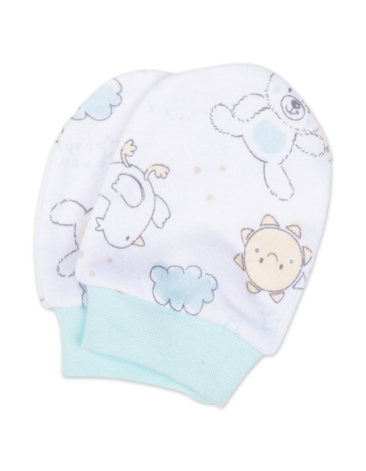 Baby Clothing Gift Set 7 Pcs Hello Little One Mint Green and White at Zubaidas Most Trusted Baby and Kids Store in Pakistan