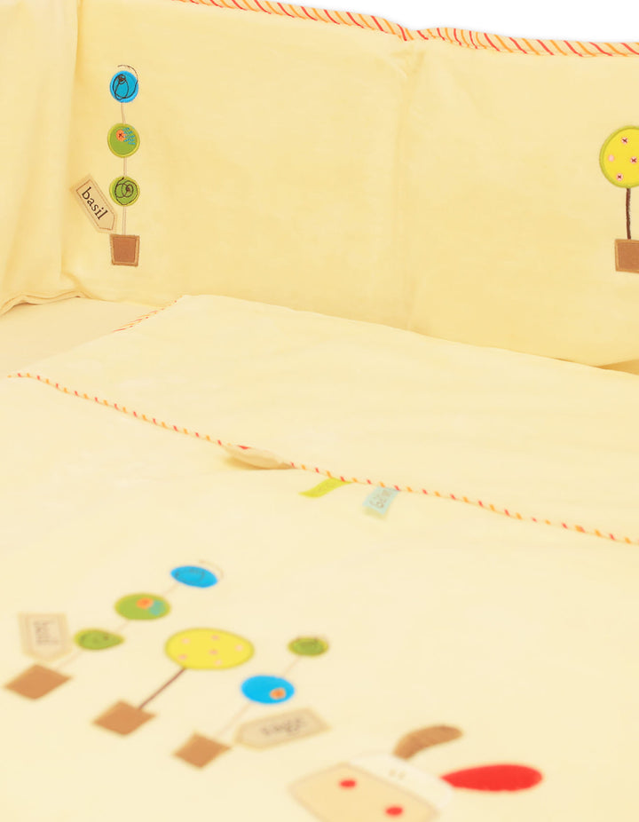 Baby Cot Bedding 4 Piece Set Nara Garden at Zubaidas Official Pakistan