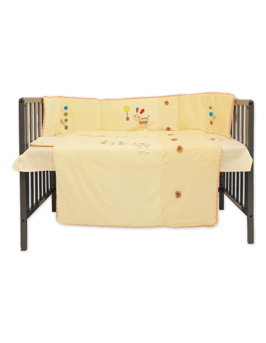 Baby Cot Bedding 4 Piece Set Nara Garden at Zubaidas Best Online Baby and Kids Store in Pakistan