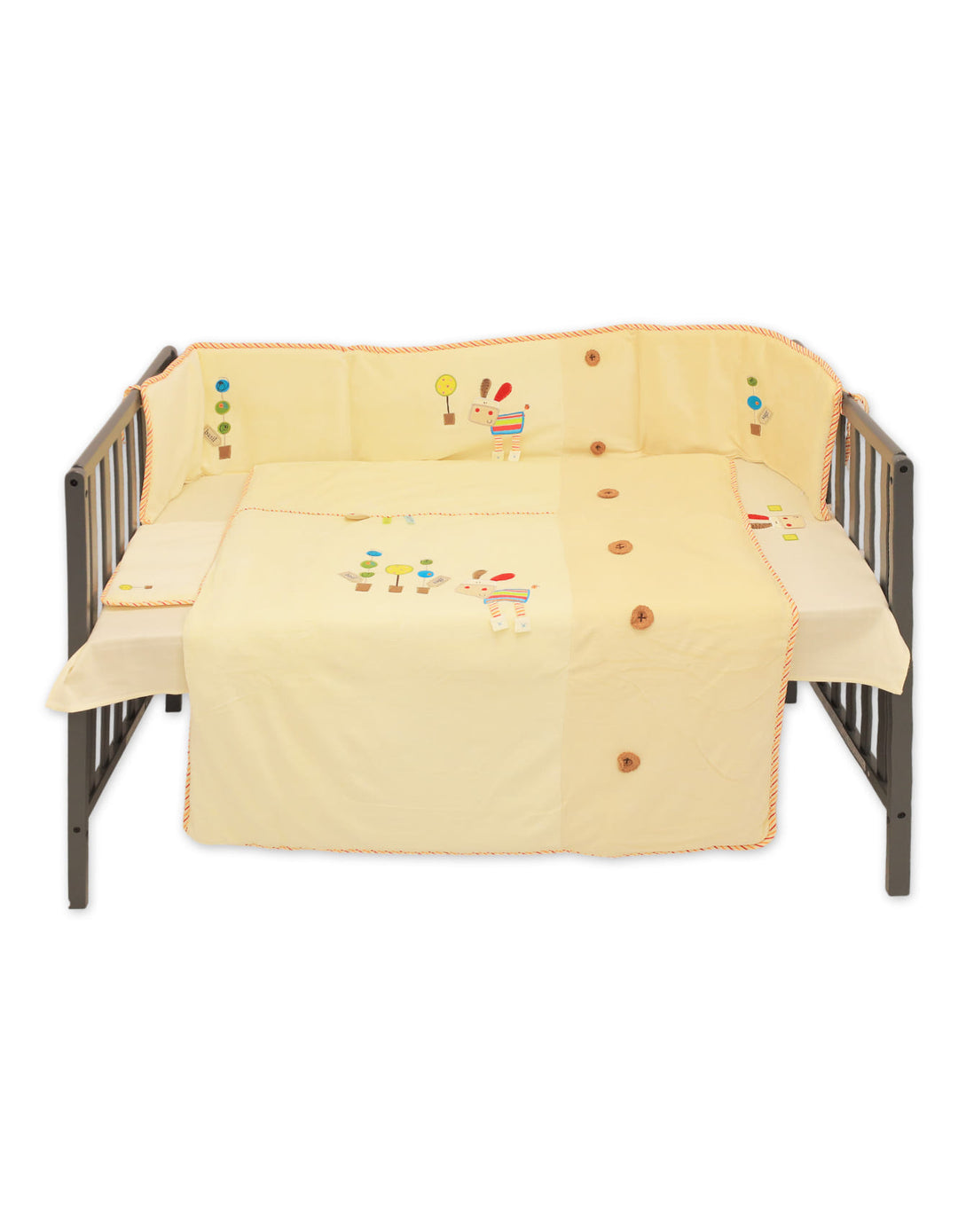 Baby Cot Bedding 4 Piece Set Nara Garden at Zubaidas