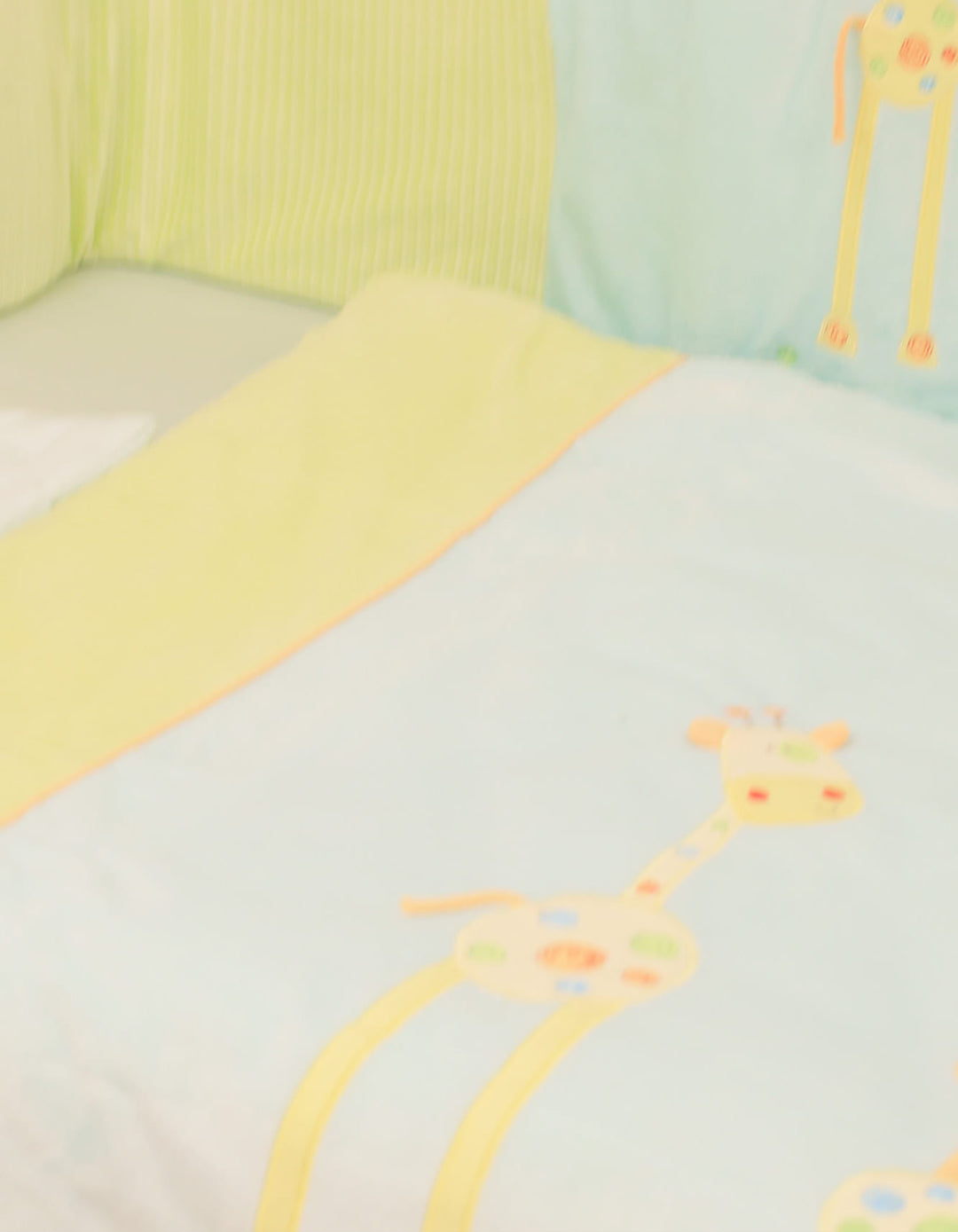 Baby Cot Bedding 5 Piece Set Giraffe Theme at Zubaidas Best Online Baby and Kids Store in Pakistan