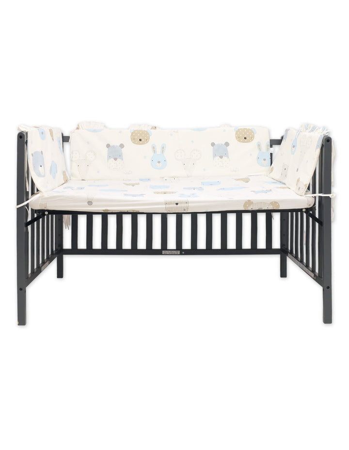 Baby Cot Bedding 5 Piece Set Sweet Safari at Zubaidas Online Pakistan