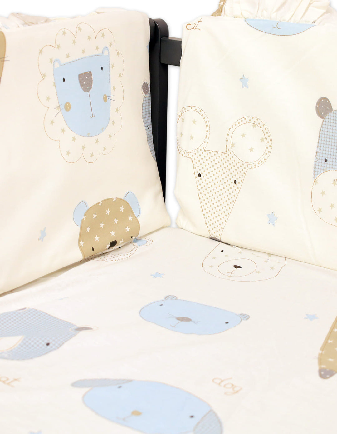Baby Cot Bedding 5 Piece Set Sweet Safari at Zubaidas Best Online Baby and Kids Store in Pakistan