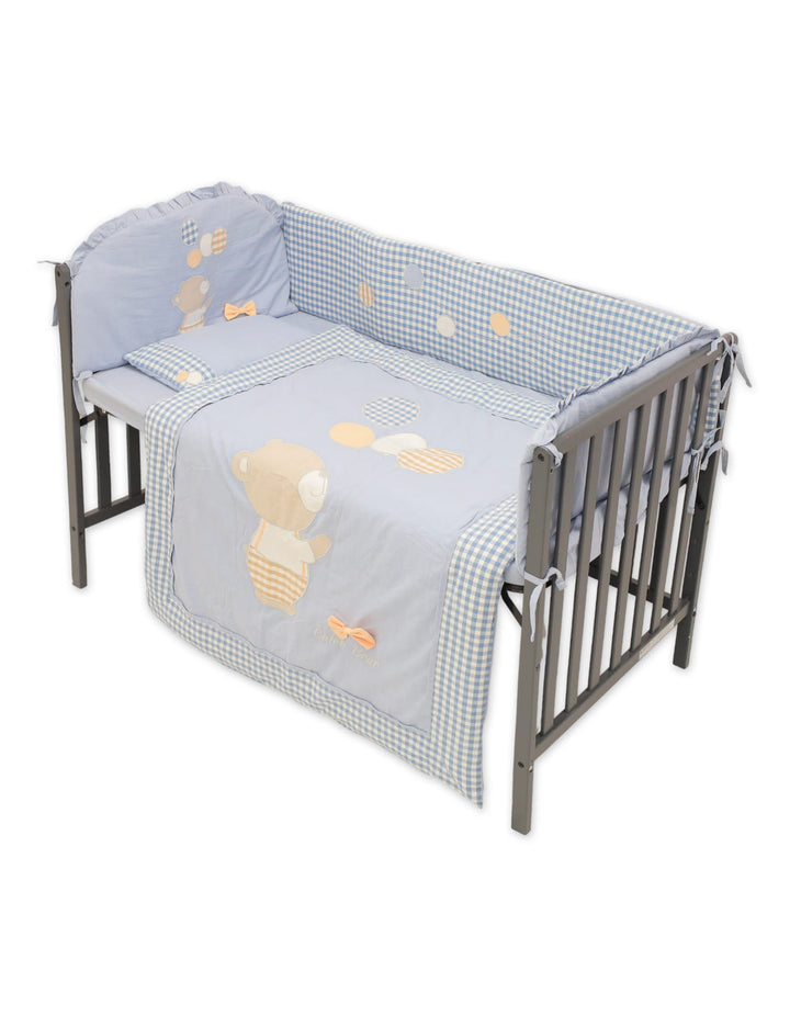 Baby Cot Bedding 7 Piece Set Romantic Moment Blue at Zubaidas Online Pakistan