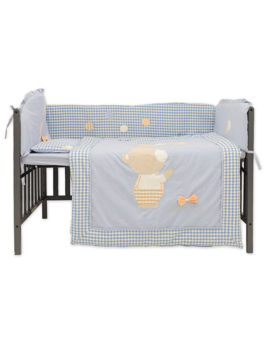 Baby Boys Cot Bedding 7 Piece Set Romantic Moment Blue at Zubaidas Official Pakistan