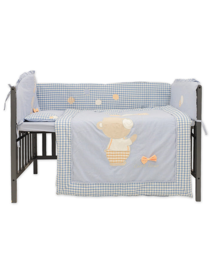 Baby Boys Cot Bedding 7 Piece Set Romantic Moment Blue at Zubaidas Official Pakistan