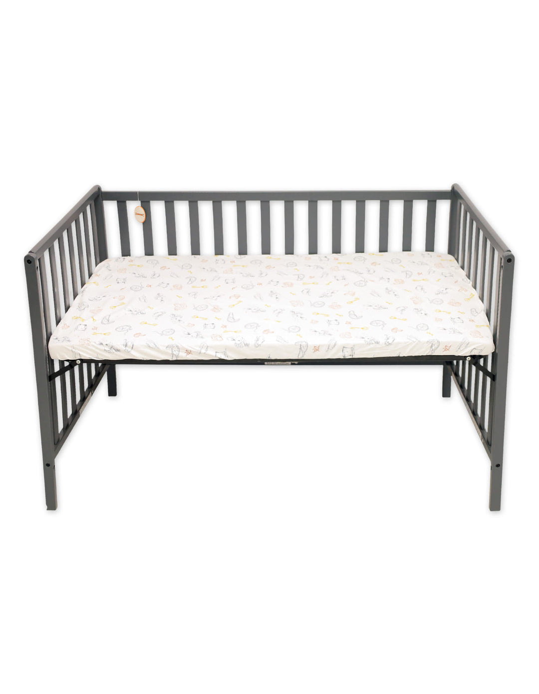 Baby Cot Fitted Sheet Alice Wonderland at Zubaidas
