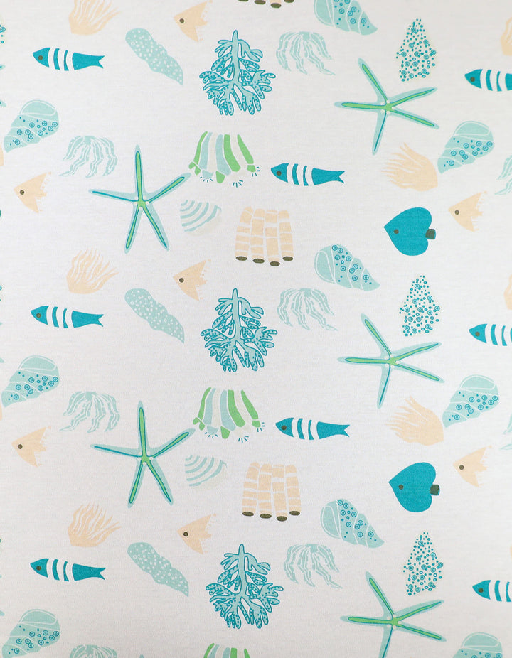 Baby Cot Fitted Sheet Marine Life at Zubaidas Official Pakistan