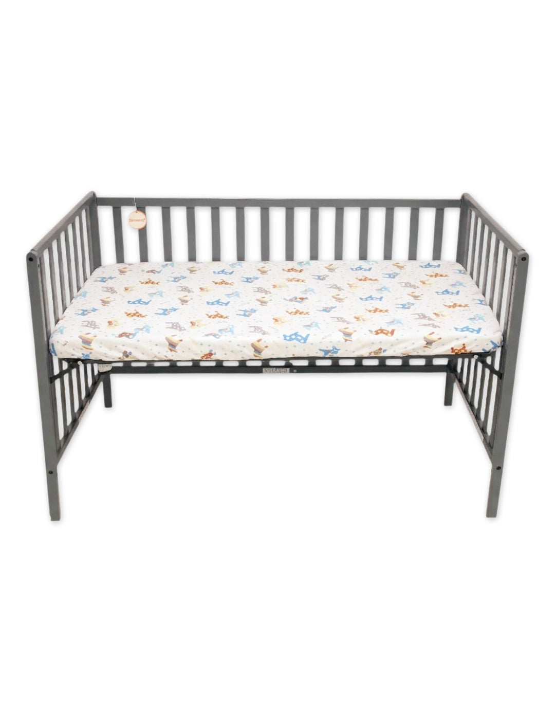 Baby Cot Fitted Sheet Multicolor Horse at Zubaidas