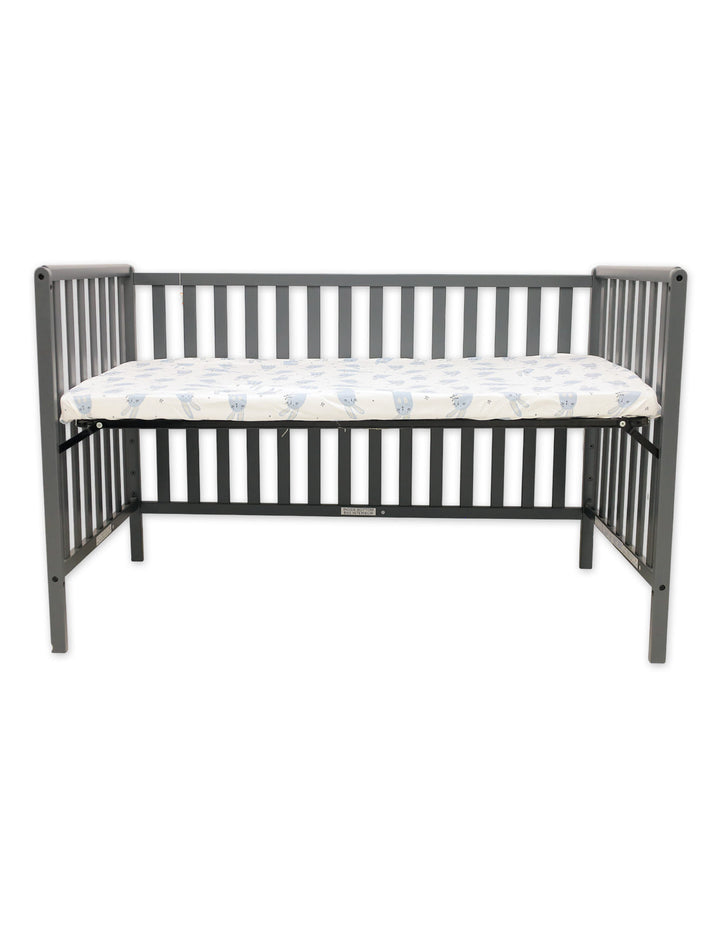 Baby Cot Fitted Sheet Playful Rabbits White at Zubaidas Online Pakistan