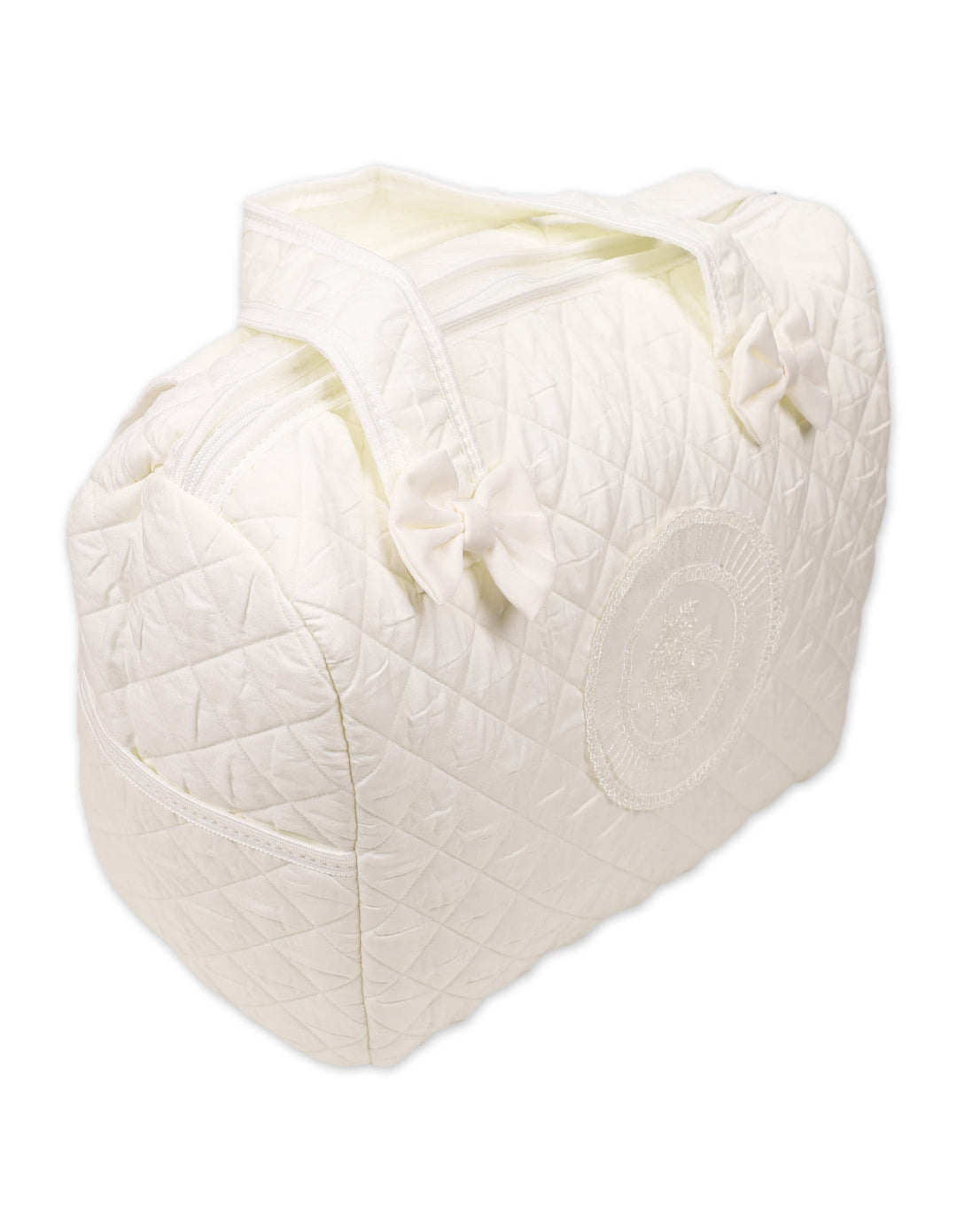 Baby Diaper Bag Quilted Bow White at Zubaidas Online Pakistan