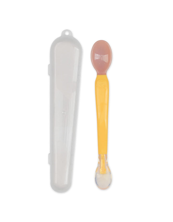 Baby Dual Ended Feeding Spoon Yellow at Zubaidas Official Pakistan