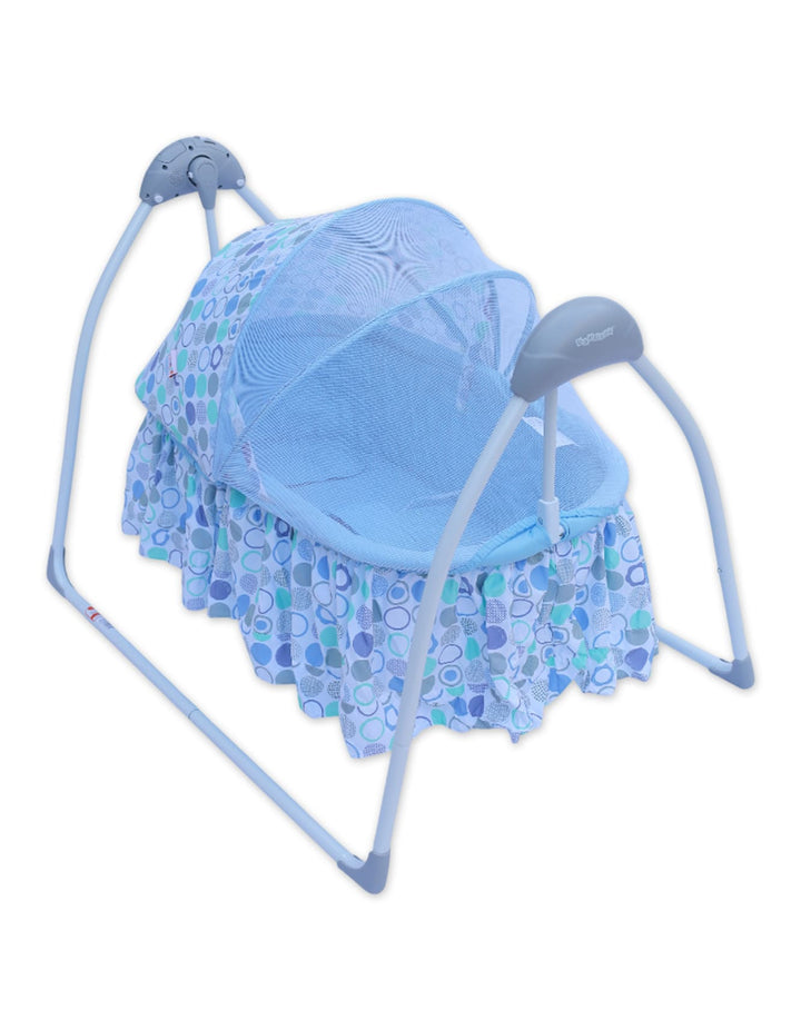 Baby Electric Foldable Bassinet Swings Bambies Blue BM-SW-011 at Zubaidas