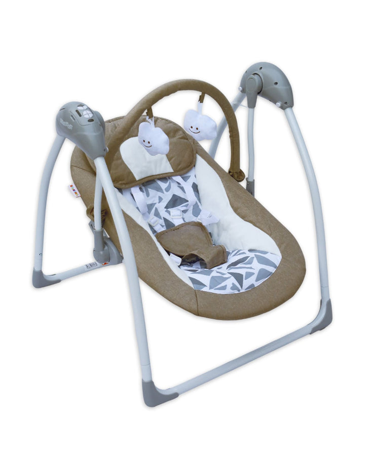 Baby Electric Foldable Swings Bambies Beige BM-SW-005 at Zubaidas