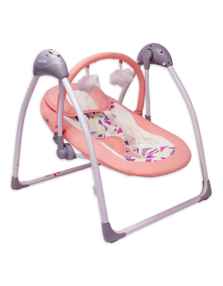 Baby Electric Foldable Swings Bambies Pink BM-SW-004 at Zubaidas