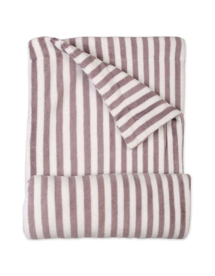 Baby Fleece Blankets Bambies Striped Grey at Zubaidas Pakistan
