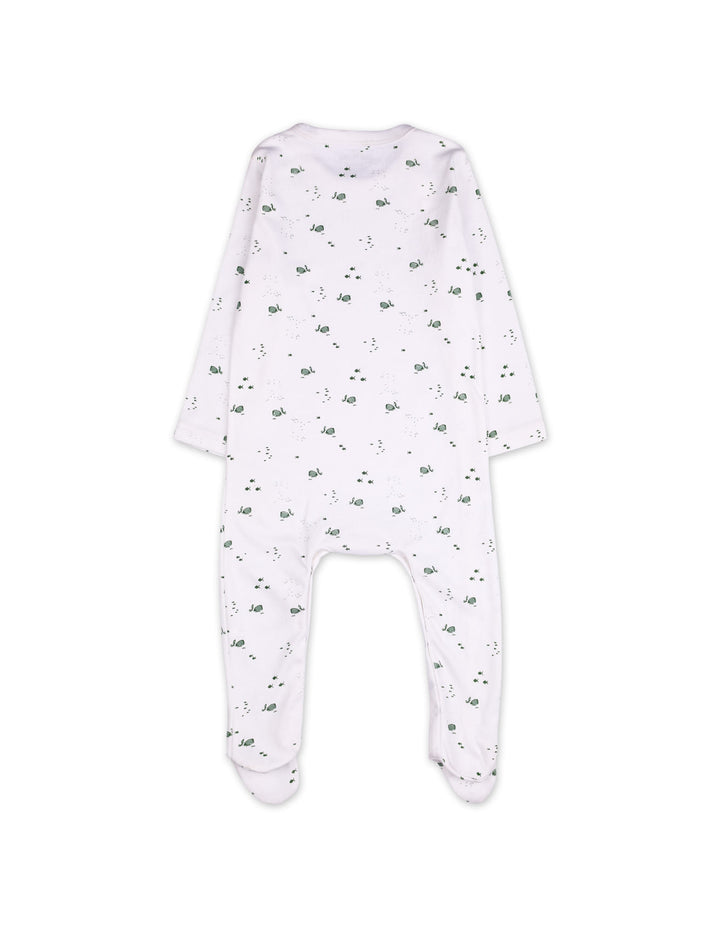 Baby Footed Sleepsuit Bambies Marine Life White at Zubaidas Online Pakistan
