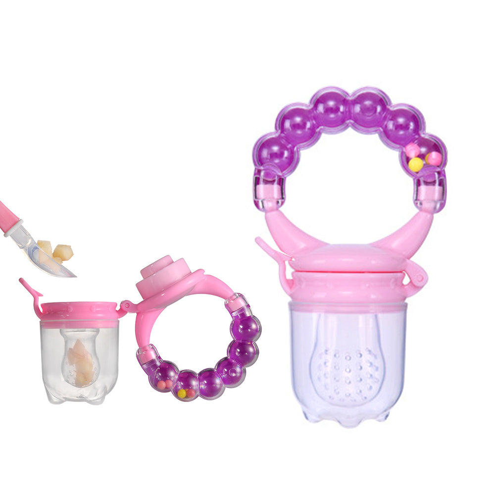 Baby Fruit Feeder with Rattle Pink at Zubaidas Official Pakistan