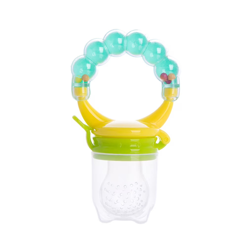 Baby Fruit Feeder with Rattle Yellow at Zubaidas