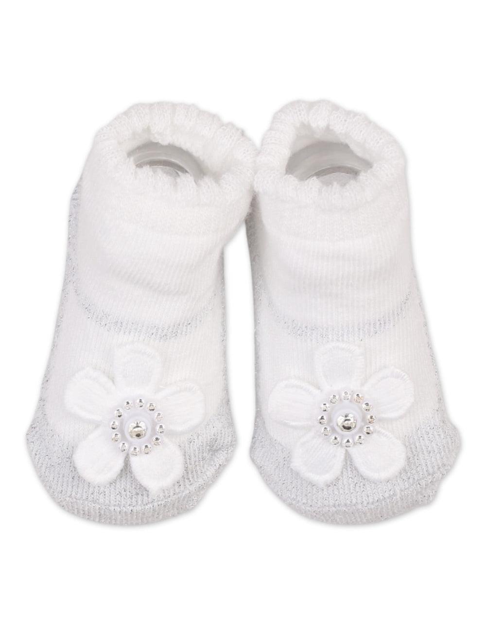 Baby Girl 2 Pcs Headband and Socks Set Floral White at Zubaidas Official Pakistan