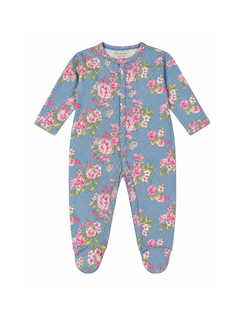 Baby Girl 2 Pieces Sleep Suit Floral Blue and Pink at Zubaidas Official Pakistan
