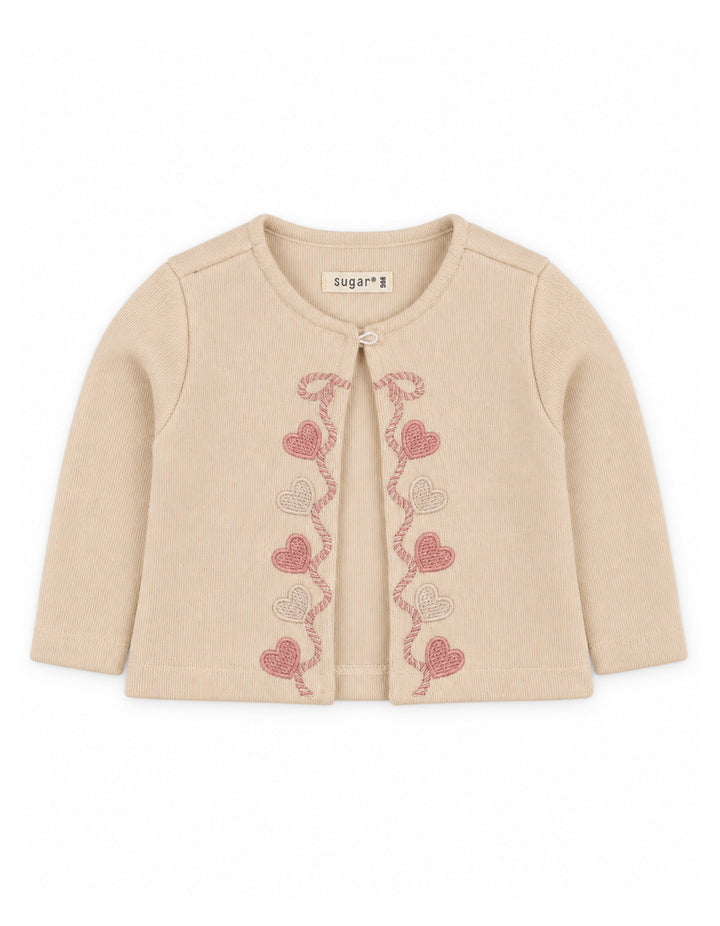 Baby Girl 3 Piece Winter Suit Set Embroidered Hearts at Zubaidas Official Pakistan