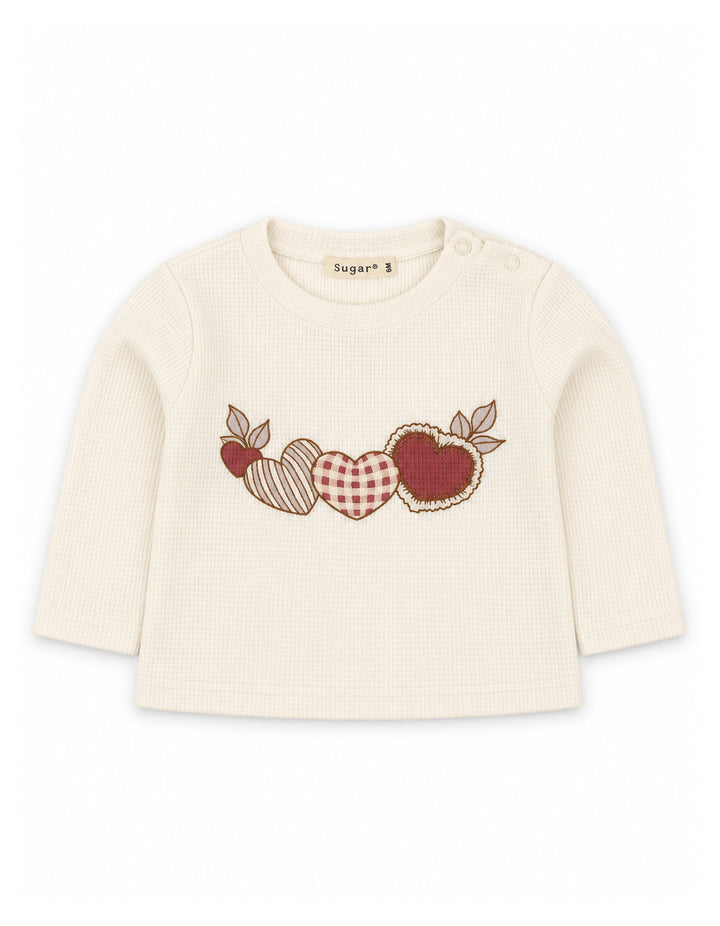 Baby Girl 3 Piece Winter Suit Set Embroidered Hearts at Zubaidas Online Pakistan