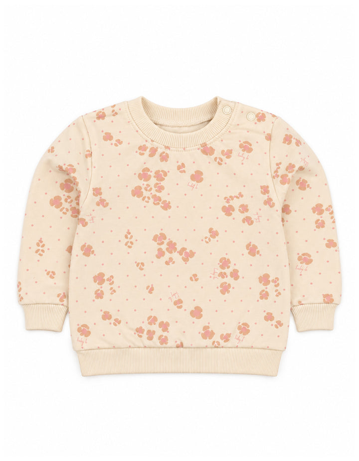 Baby Girl 3 Piece Winter Suit Set Floral Peach at Zubaidas Online Pakistan